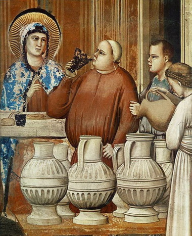 Giotto di Bondone - Hochzeit zu Kanaa
