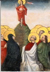 Andachtsbild: Himmelfahrt Christi - Kölner Malerschule ca.1460