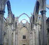 Lissabon, die beim Erdbeben von 1755 zerstörte Karmeliterkirche - Foto: Sigrid Grabmeier