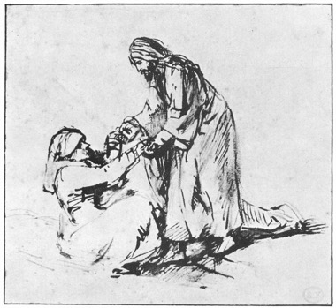 Rembrandt, Heilung der Schwiegermutter des Petrus 