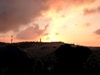 © Georg Mollberg Die Nacht ist vorgedrungen - ein neuer Morgen zieht über dem Ölberg in Jerusalem herauf