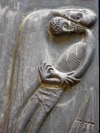 Der Barmherzige Vater Düsseldorf, Deutschland. Katholische Kirche St. Lambertus, Hauptportal mit Bronze-Tür von Ewald Mataré. Detail: Heimkehr des verlorenen Sohnes.