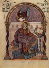 Apostel Markus, Forscher Evangeliar, Codex Aureus frühes 9.Jh
